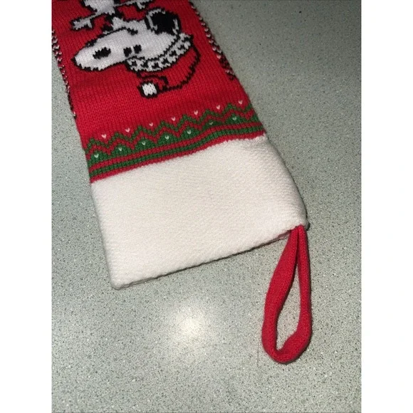 Vintage‎ Ambassador Peanuts SNOOPY Knit Christmas Stocking 1958 50s Taiwan